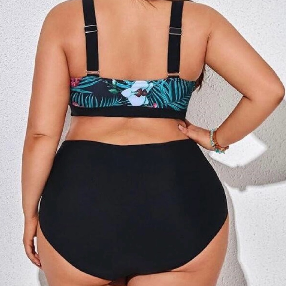 🔥🆕🔥 Hanna Nikole Tropical Print Women's Swimwear - Picture 2 of 5